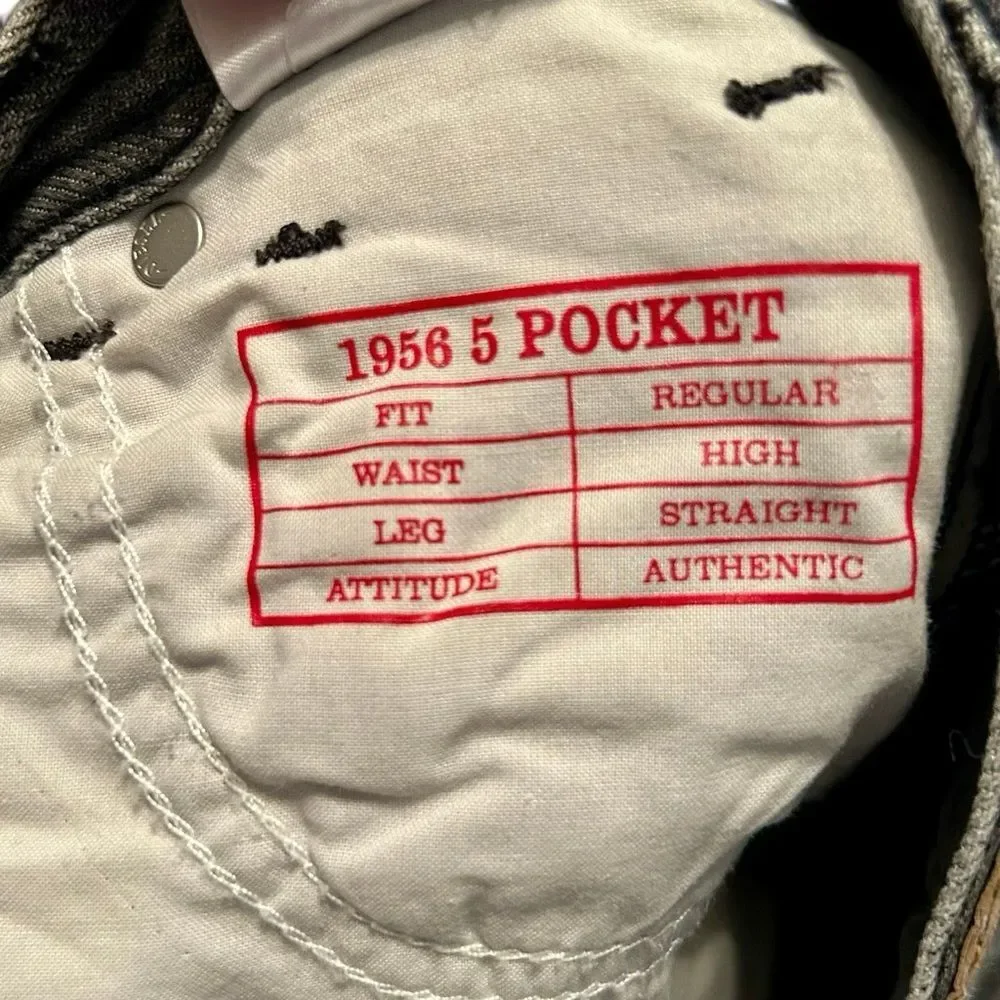 Diesel High Rise Straight Leg 1956 D-Tulip Gray 24